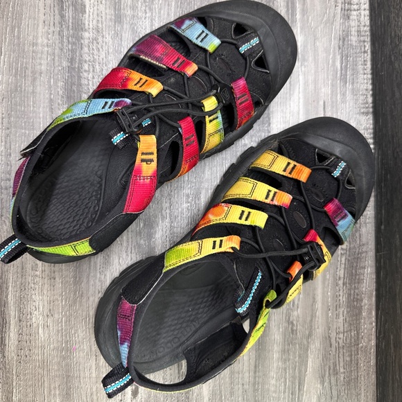 KEEN Newport H2 Rainbow Tye Dye Women's Sandals Waterproof Outdoor 9.5/10W - Picture 4 of 11